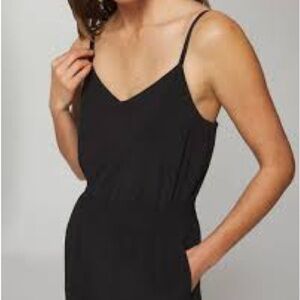 Soma Black Romper with built-in bra and pockets